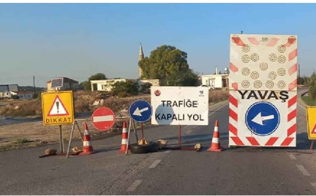 Girne–Değirmenlik Anayolu’nda Patlama Çalışması Nedeniyle Geçici Trafik Kapatması