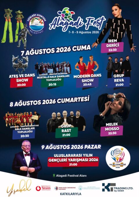 Alagadi Fest 2026 İçin Geri Sayım BaşladıÇatalköy-Esentepe Belediyesi, Üç Gün Sürecek Festival Coşkusuna Hazır