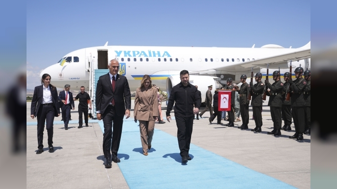 Ukrayna Devlet Başkanı Zelenskiy Ankara’ya geldi