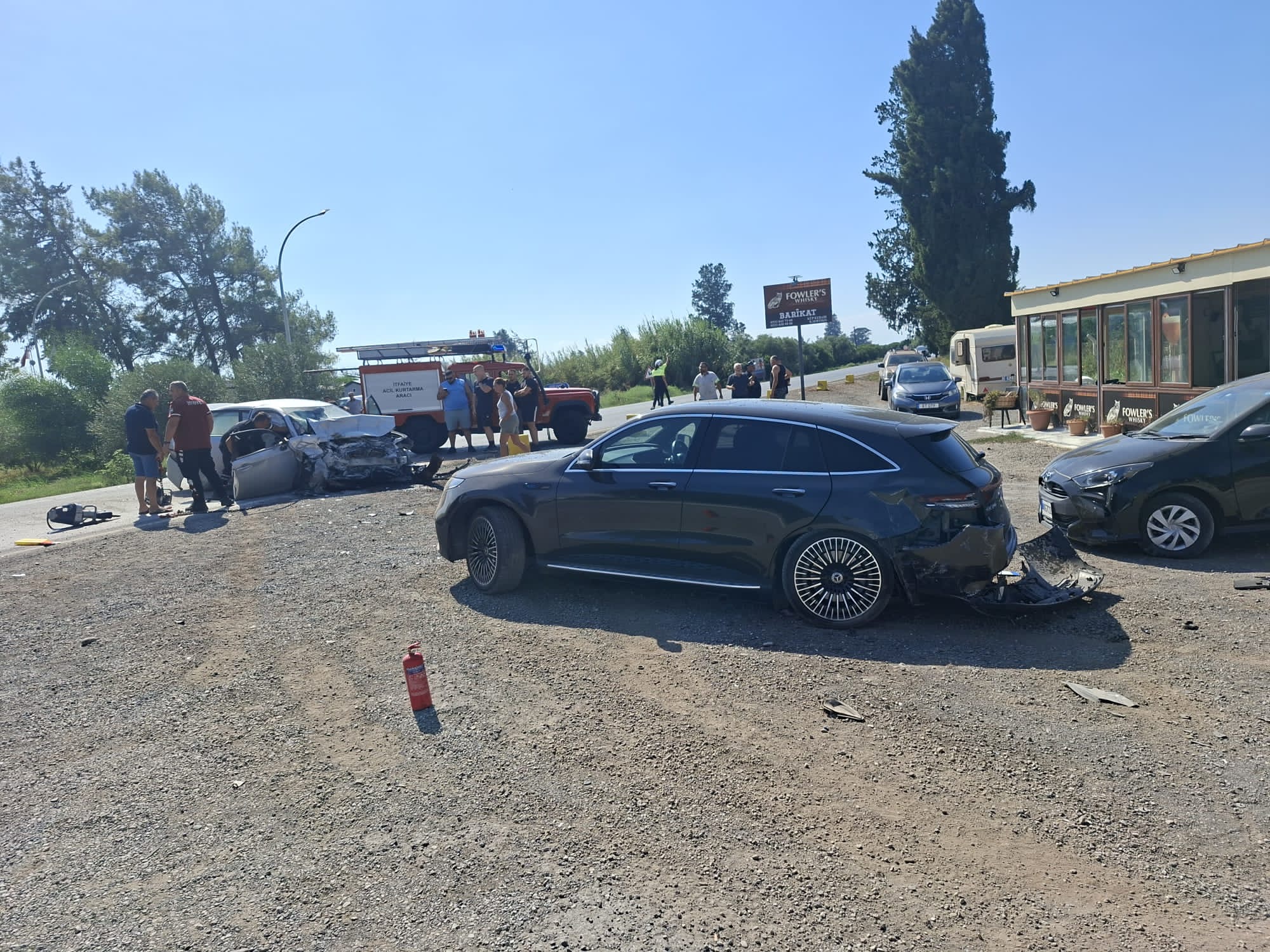 Güzelyurt’taki trafik kazasında 1 kişi ağır yaralandı
