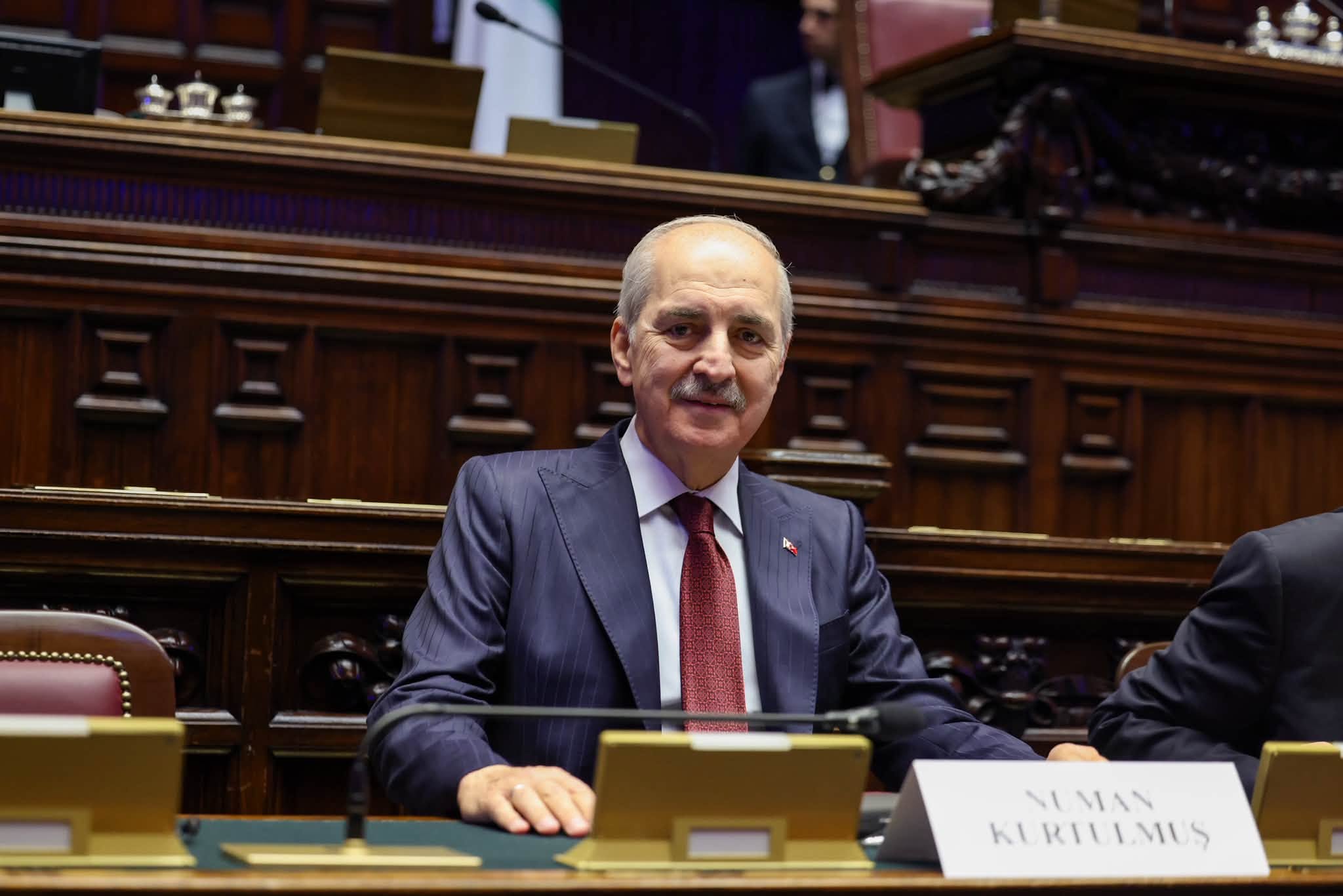 Kurtulmuş’tan Avrupa Parlamento Başkanları Konferansı’nda Rum temsilciye tepki