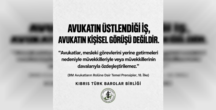 Barolar Birliği’nden Avukatları Hedef Gösterenlere Tepki