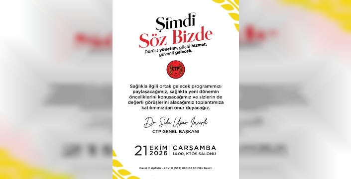 CTP, sağlık politikaları alanında “Ortak Gelecek Programı’nı” tanıtacak